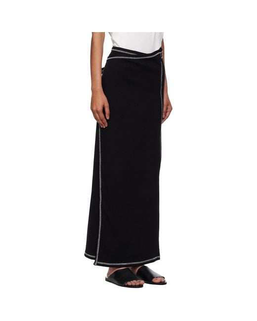 Baserange Black Brig Maxi Skirt