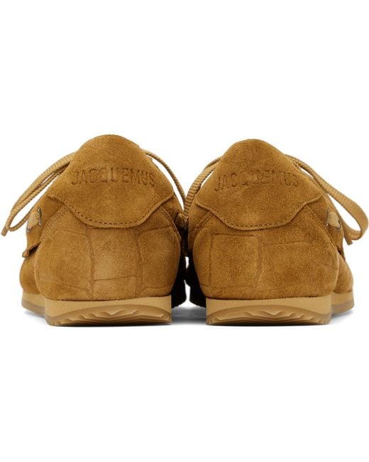Jacquemus Black Tan La Croisière 'The Batto' Boat Shoes for men