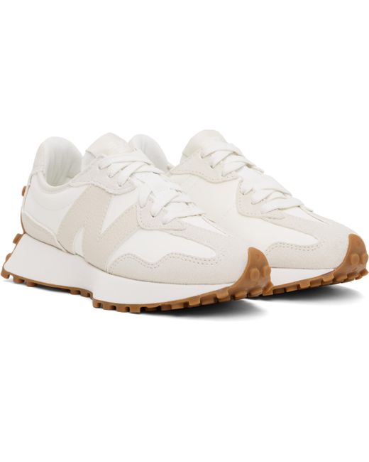 New Balance オフホワイト 327 スニーカー Black
