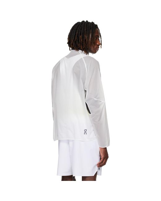 On Shoes White Zero Running Jacket for men