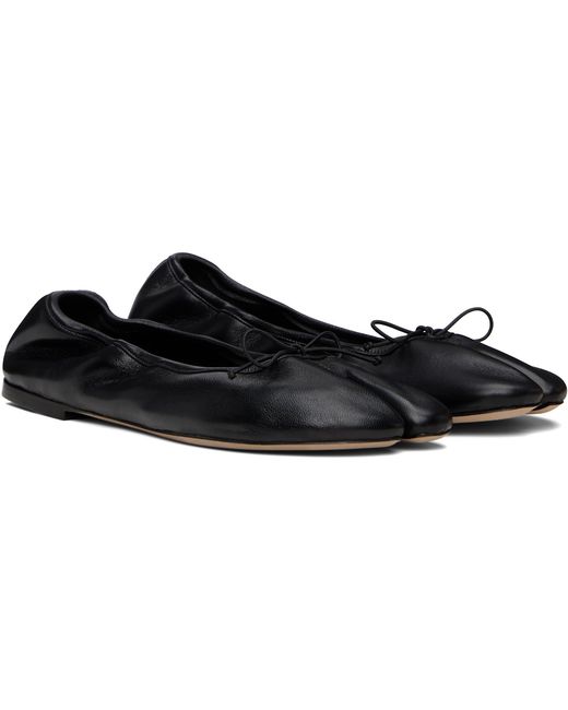 Christen Black Ssense Exclusive Tabi Stretch Ballerina Flats