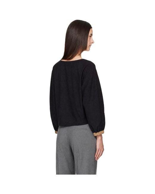 Baserange Black Moy Top