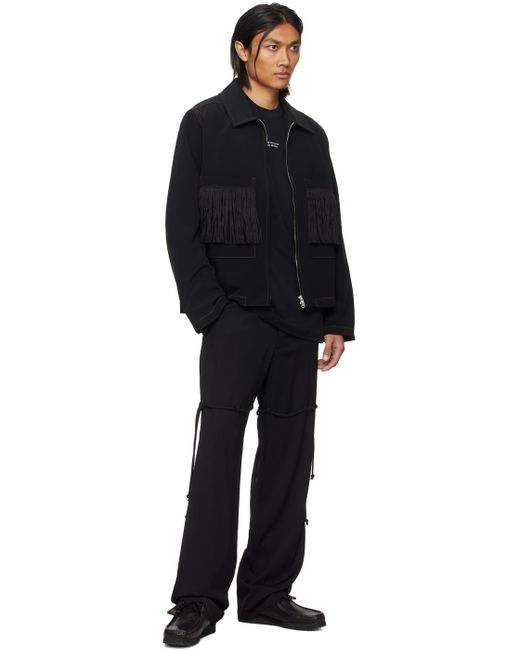 Song For The Mute Black Dress Trousers for men