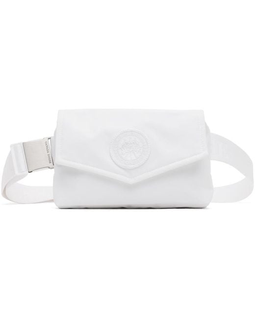 Canada Goose Black White Mini Waist Pack Belt Bag for men