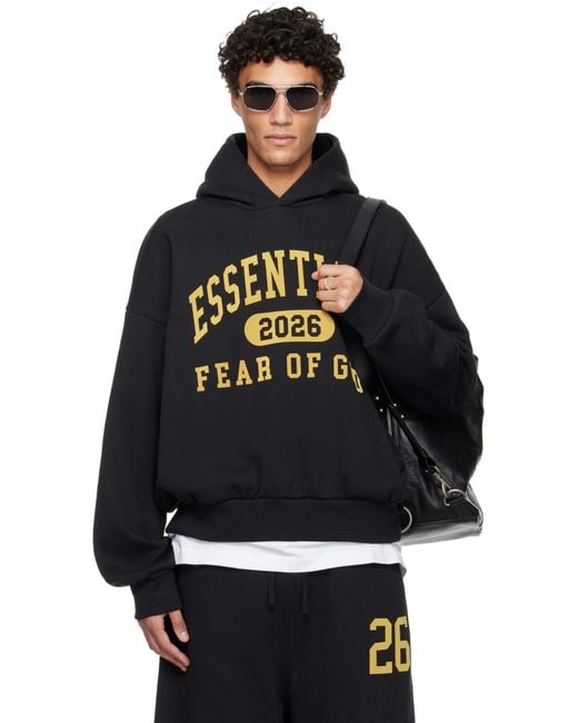 Fear Of God Black Holiday Classic Hoodie for men