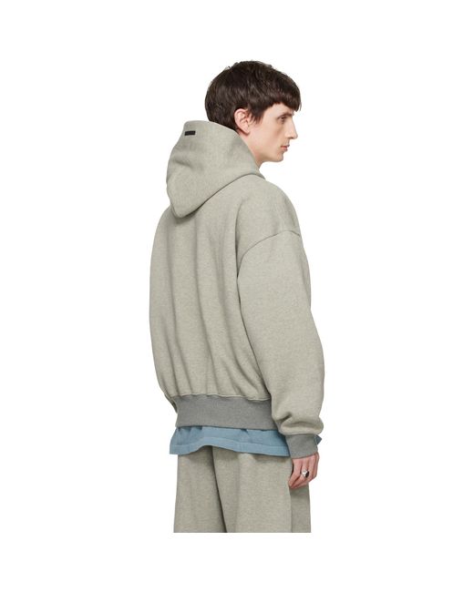 Fear Of God Gray Signature Classic Hoodie for men