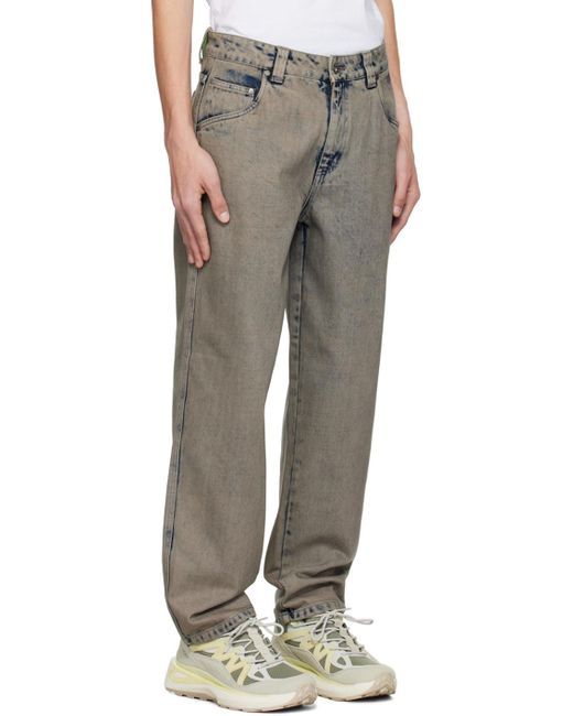 Dime Gray Relaxed Jeans for men