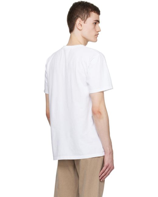 Maison Kitsuné White Fox Head T-shirt for men