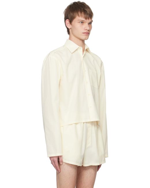 Chemise mini blanc cassé Rier pour homme en coloris Natural