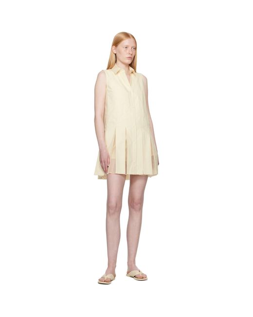 Moncler Black Off- Cotton Silk Shirt Minidressshorts Set
