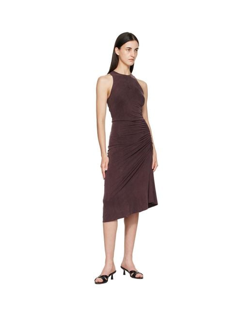 Agolde Red Anya Midi Dress