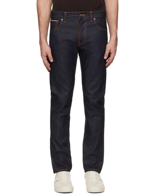 Nudie Jeans Black Lean Dean Jeans for men