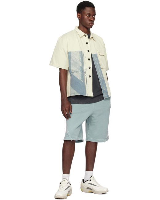 * short bleu à appliqués à patchwork A_COLD_WALL* pour homme en coloris Blue