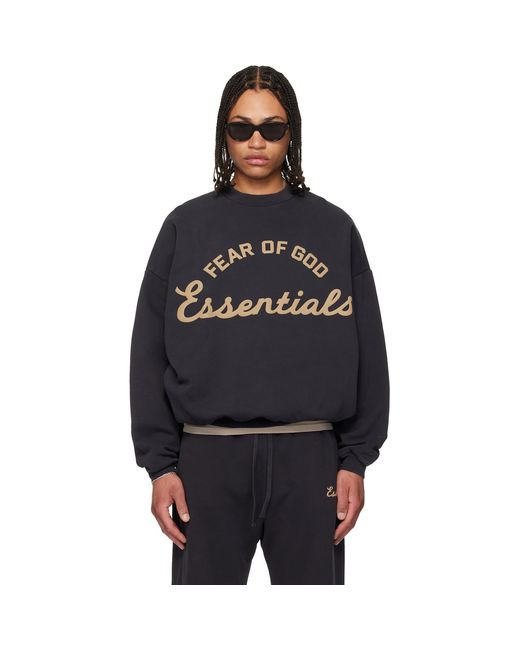 Fear Of God Black Training 90S Crewneck Sweatshirt for men