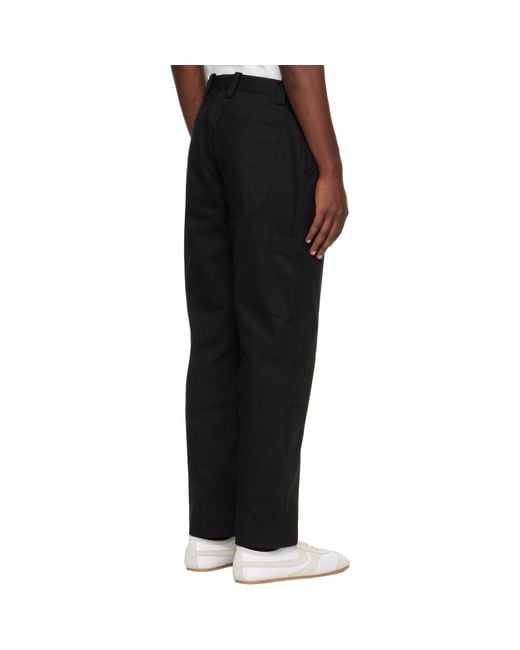 Studio Nicholson Black Denver Trousers for men