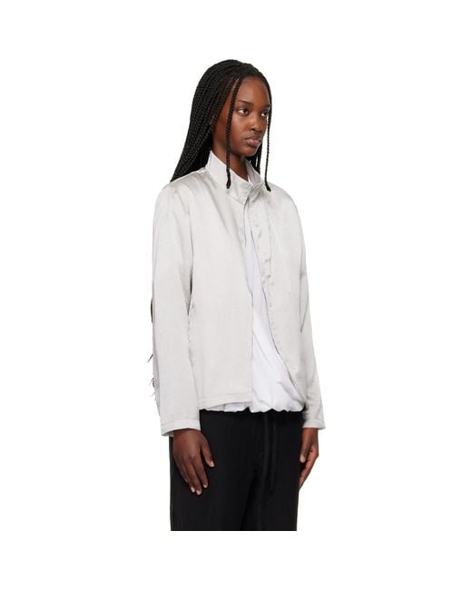 Post Archive Faction PAF White Zip Track Jacket