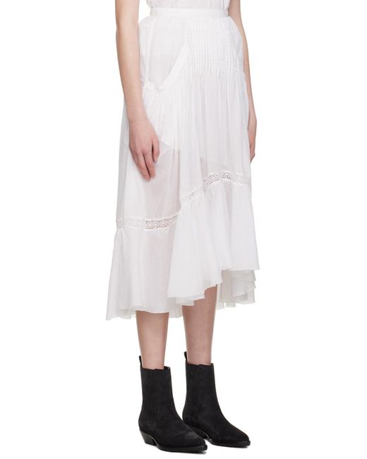 Isabel Marant White Mugiana Maxi Skirt