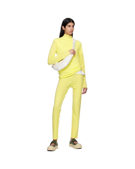 Studio Nicholson Yellow Forta leggings
