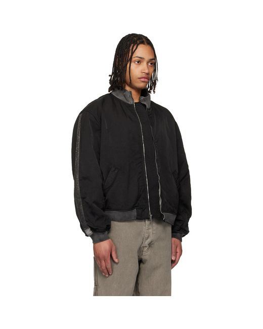 ALEXANDER DIGENOVA Black Rl-Bomber Jacket for men