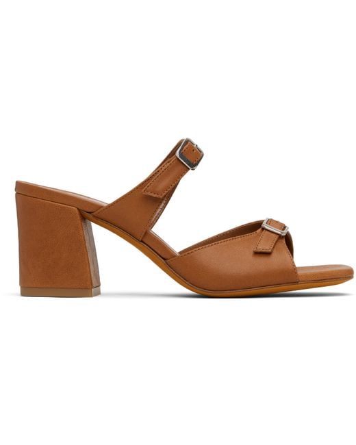 Maryam Nassir Zadeh Black Tan Una Heeled Sandals
