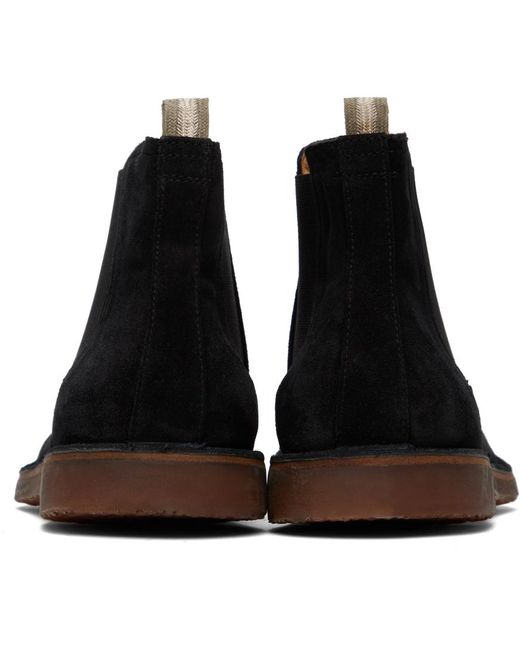 Officine Creative Black Kent 005 Chelsea Boots for men