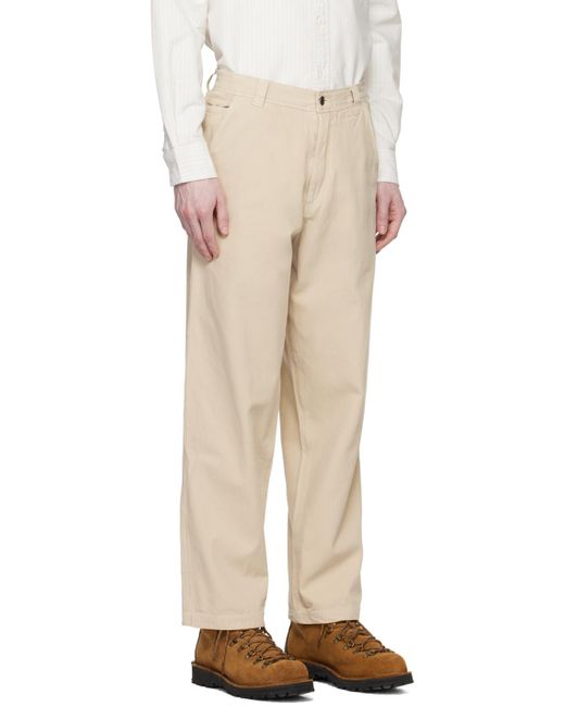 Adsum Natural Pigment-dyed Trousers for men