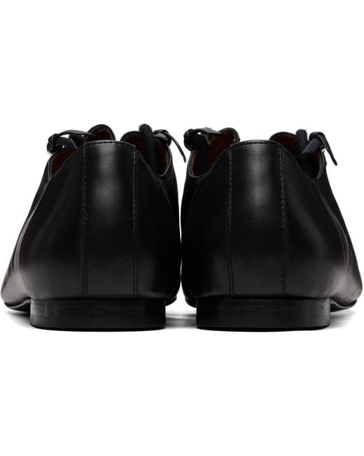 Toga Virilis Black Leather Derbys for men