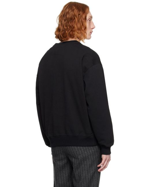 Bally Black Flocked Sweatshirt for men