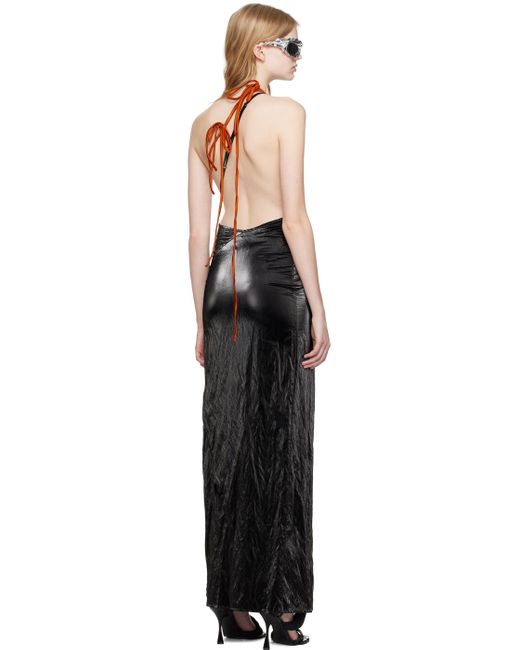 OTTOLINGER Black Strap Maxi Skirt