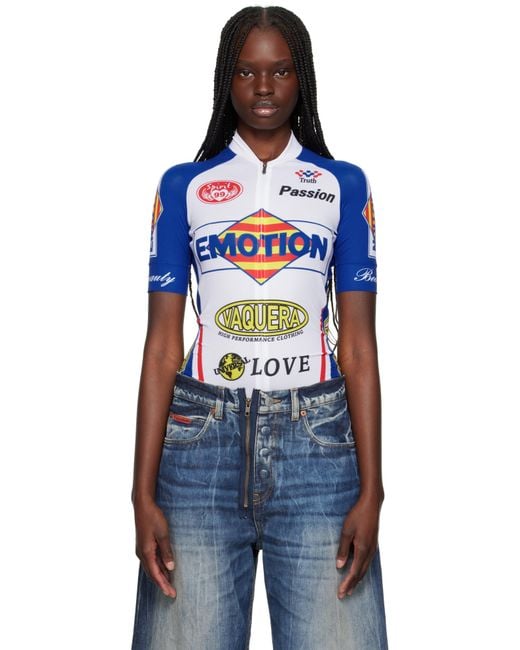 VAQUERA Black 'Emotion' Cycling Top