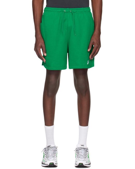 Nike Green Embroidered Shorts for men
