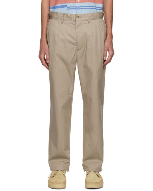 Engineered Garments Natural Khaki Andover Trousers for men