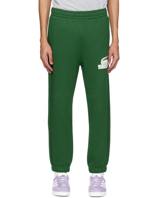 Lacoste Green Drawstring Lounge Pants for men