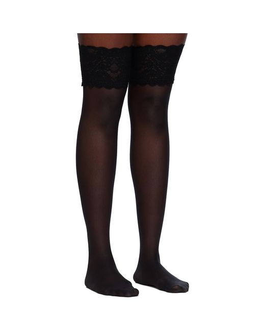 Wolford Black Satin Touch 20 Socks