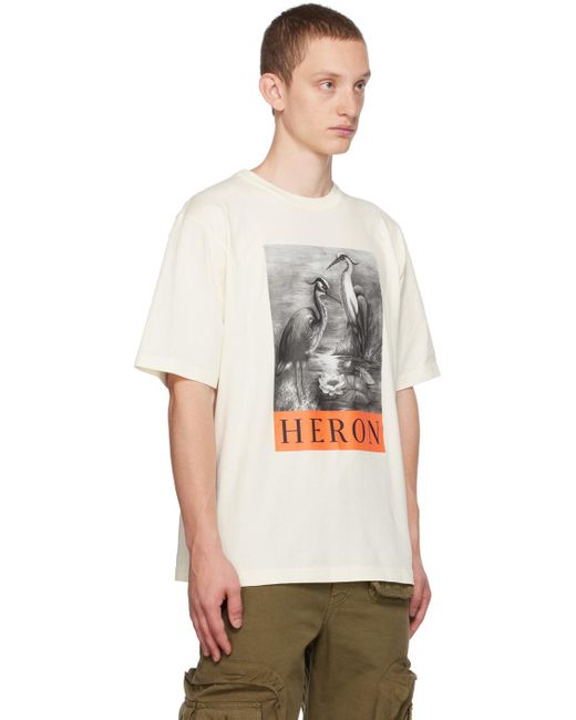 Heron Preston Multicolor Off-white 'heron' T-shirt for men