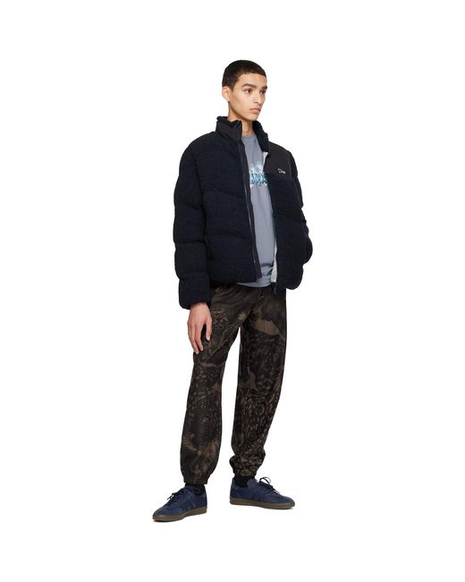 Dime Blue Puffer Jacket for men