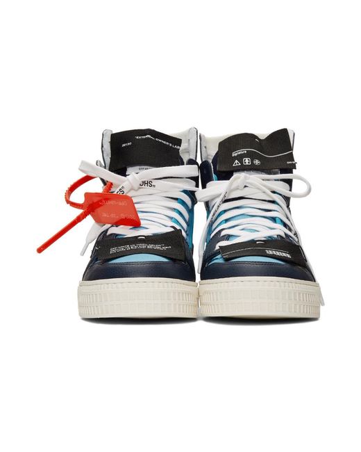blue off white high tops