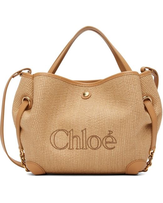 Chloé Natural Small Clover Double Carry Tote