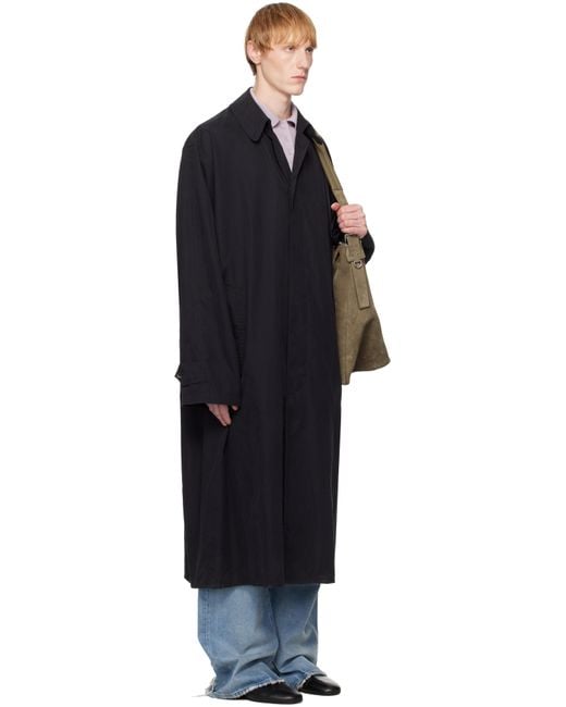 Maison Margiela Black Peached Coat for men