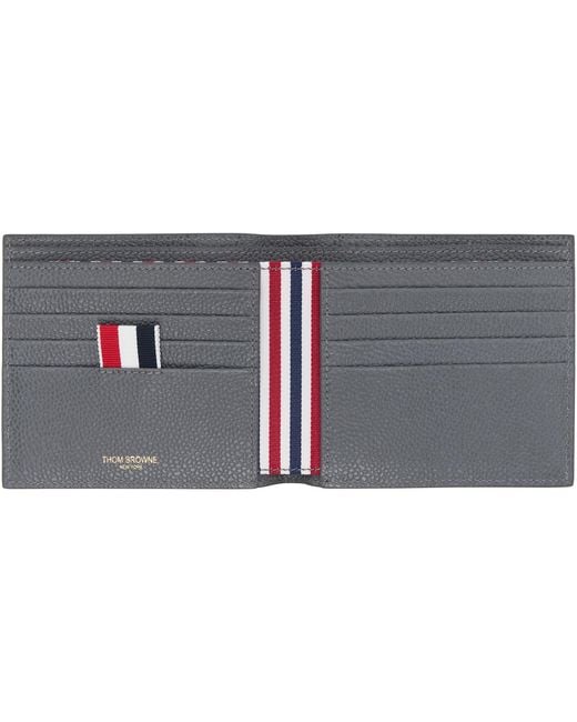 Thom Browne Blue Rwb Stripe Billfold Wallet for men