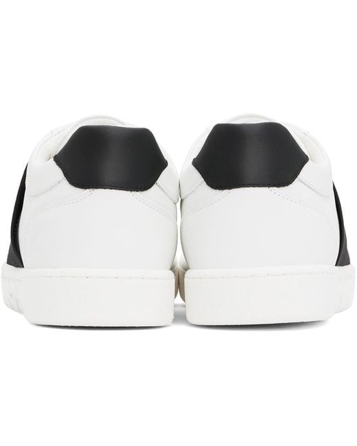 Moschino Black & White Slip-on Sneakers for men