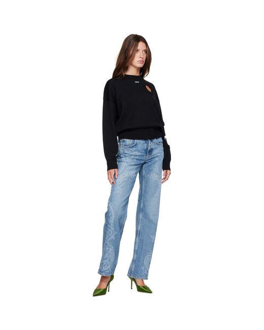 Off-White c/o Virgil Abloh Blue Paisley Susy Jeans