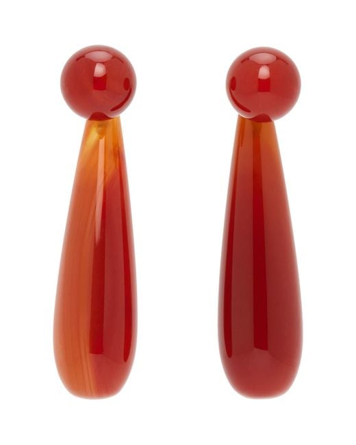 Sophie Buhai Red Small Angelika Earrings