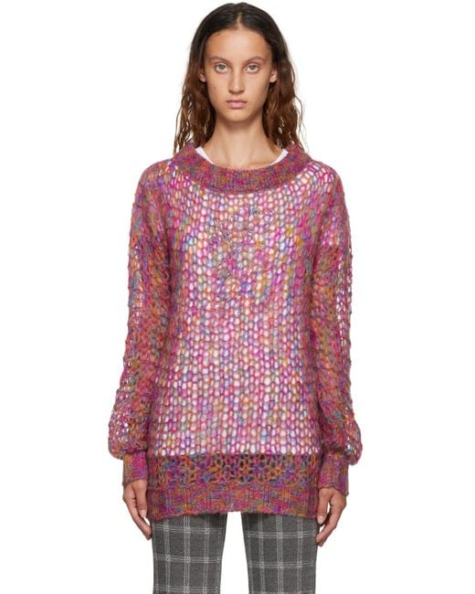 Anna Sui Red Boatneck Sweater