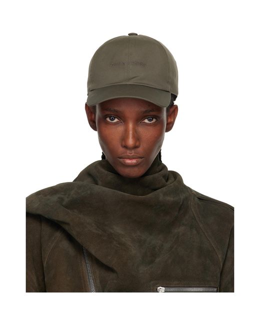 Rick Owens Green Khaki Concordians Owenscorp Embroidered Cap