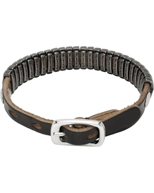 Our Legacy Spine Leather Bracelet in Black for Men | Lyst Canada