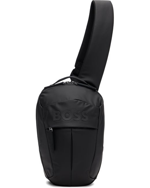 Boss Black Sling Backpack for men