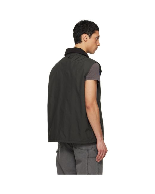 Nanamica Black Khaki 2L Pertex Unlimited Field Vest for men