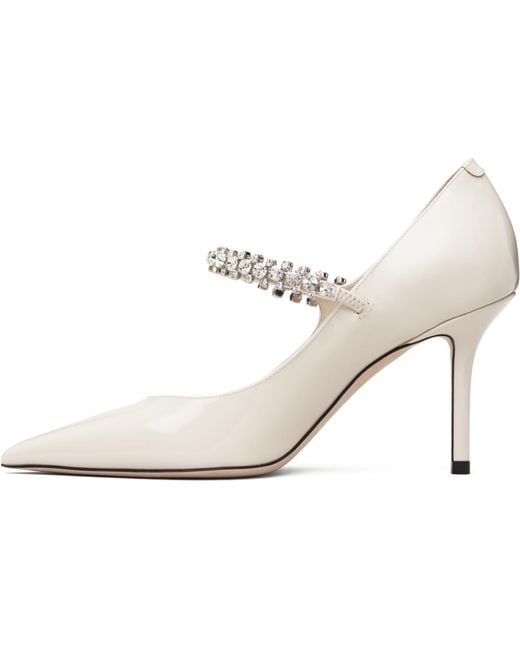 Jimmy Choo Black Off- Bing Pump 85 Heels