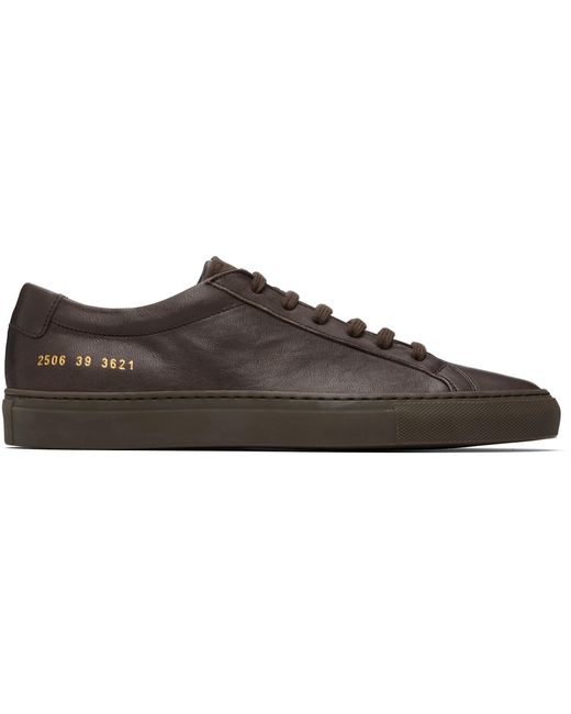 Common Projects Black Achilles Premium Sneakers for men
